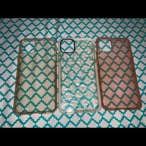 3 IPHONE 11 PRO MAX XS MAX CASES FLEXIBLE RUBBER SOFT GLITTER